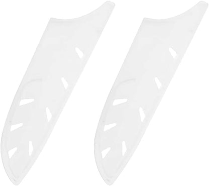 2pcs/set Safety Knife Covers Sleeves Knives Edge Guard, Universal Knife Sheath, Paring, Fruit Ceramic Knife Case Blade Guards Protector White Kitchen Knife Cover Sleeve