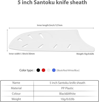 2pcs/set Safety Knife Covers Sleeves Knives Edge Guard, Universal Knife Sheath, Paring, Fruit Ceramic Knife Case Blade Guards Protector White Kitchen Knife Cover Sleeve
