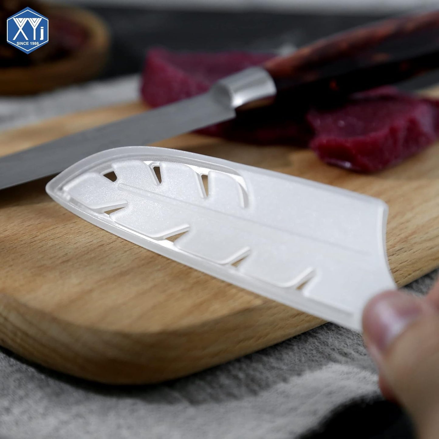 2pcs/set Safety Knife Covers Sleeves Knives Edge Guard, Universal Knife Sheath, Paring, Fruit Ceramic Knife Case Blade Guards Protector White Kitchen Knife Cover Sleeve
