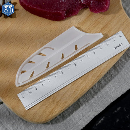 2pcs/set Safety Knife Covers Sleeves Knives Edge Guard, Universal Knife Sheath, Paring, Fruit Ceramic Knife Case Blade Guards Protector White Kitchen Knife Cover Sleeve