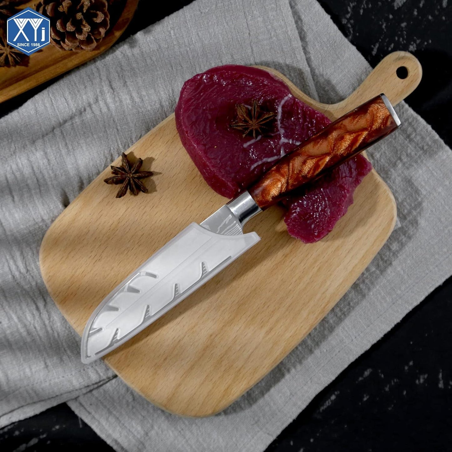 2pcs/set Safety Knife Covers Sleeves Knives Edge Guard, Universal Knife Sheath, Paring, Fruit Ceramic Knife Case Blade Guards Protector White Kitchen Knife Cover Sleeve