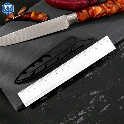 2pcs/set Safety Knife Covers Sleeves Knives Edge Guard, Universal Knife Sheath, Paring, Fruit Ceramic Knife Case Blade Guards Protector White Kitchen Knife Cover Sleeve