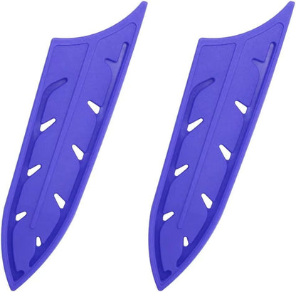2pcs/set Safety Knife Covers Sleeves Knives Edge Guard, Universal Knife Sheath, Paring, Fruit Ceramic Knife Case Blade Guards Protector White Kitchen Knife Cover Sleeve