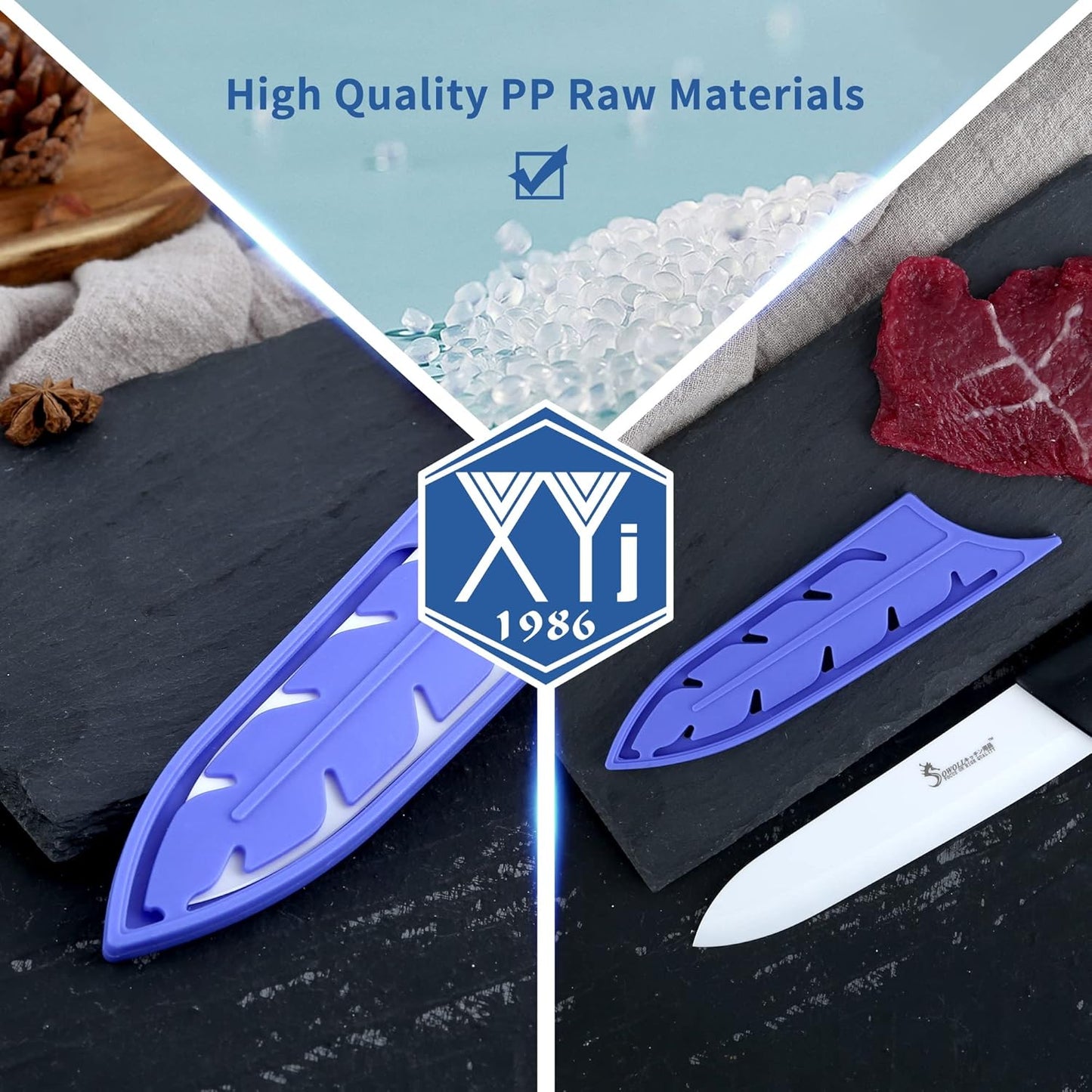 2pcs/set Safety Knife Covers Sleeves Knives Edge Guard, Universal Knife Sheath, Paring, Fruit Ceramic Knife Case Blade Guards Protector White Kitchen Knife Cover Sleeve