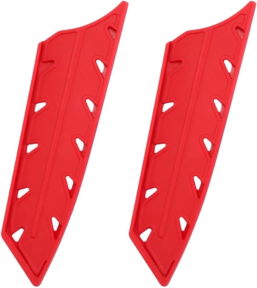 2pcs/set Safety Knife Covers Sleeves Knives Edge Guard, Universal Knife Sheath, Paring, Fruit Ceramic Knife Case Blade Guards Protector White Kitchen Knife Cover Sleeve