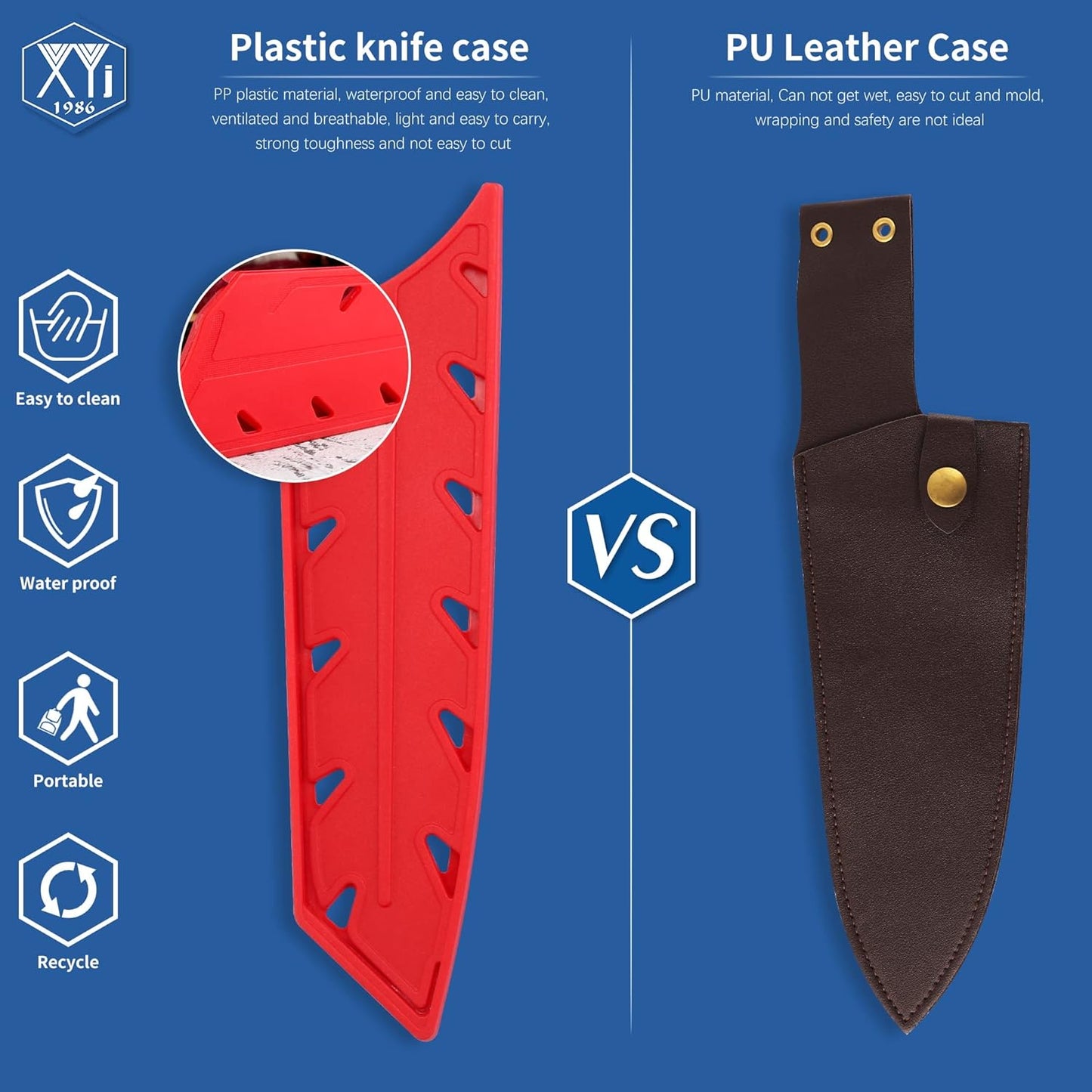 2pcs/set Safety Knife Covers Sleeves Knives Edge Guard, Universal Knife Sheath, Paring, Fruit Ceramic Knife Case Blade Guards Protector White Kitchen Knife Cover Sleeve