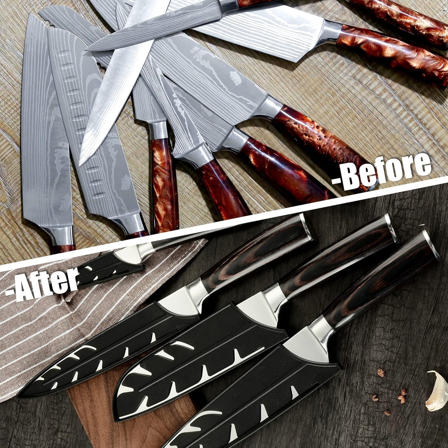 2pcs/set Safety Knife Covers Sleeves Knives Edge Guard, Universal Knife Sheath, Paring, Fruit Ceramic Knife Case Blade Guards Protector White Kitchen Knife Cover Sleeve