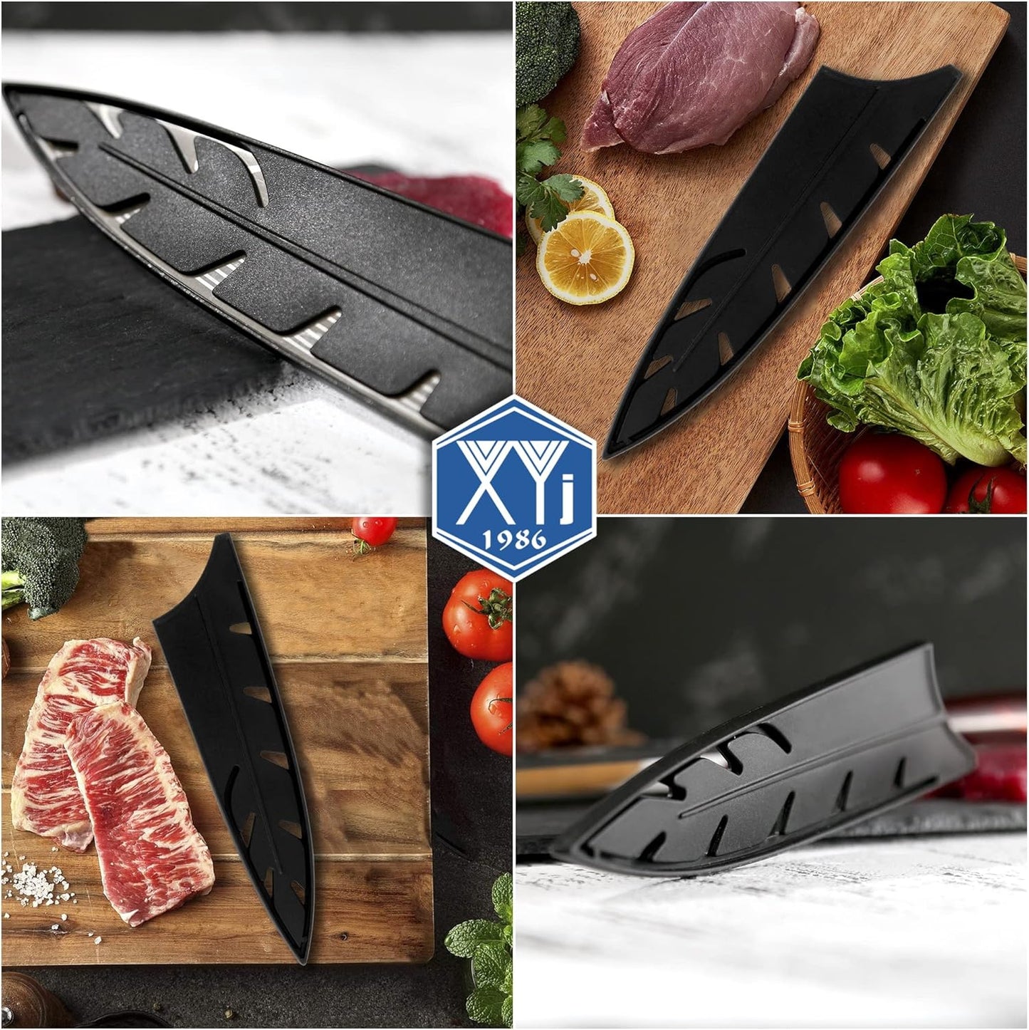 2pcs/set Safety Knife Covers Sleeves Knives Edge Guard, Universal Knife Sheath, Paring, Fruit Ceramic Knife Case Blade Guards Protector White Kitchen Knife Cover Sleeve