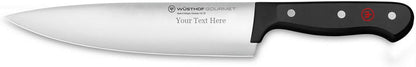 WÜSTHOF 8" Gourmet Chef's Knife | Ergonomic synthetic handle ensures a comfortable, secure grip for effortless chopping and slicing in busy kitchens.