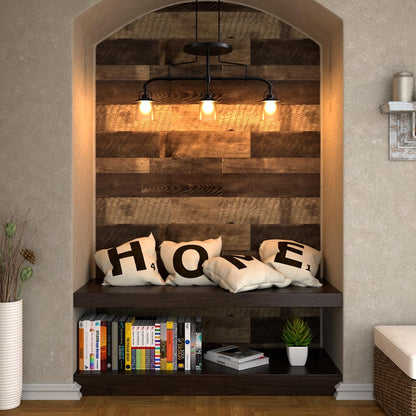Thick Butcher Block Contact Paper for Countertops Waterproof Brown Wood Contact Paper Peel and Stick Countertops Shiplap Peel and Stick Wood Wallpaper Removable for Cabinets Wall 15.8"x80"