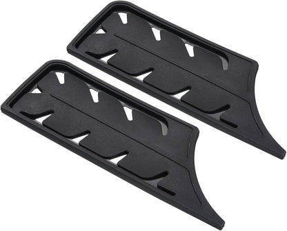 Plastic Safety Knife Cover Sleeves for 7" Nakiri Knife, 2 Pack Knives Edge Guard Blade Protector Universal Knife Sheath for Kitchen, Black
