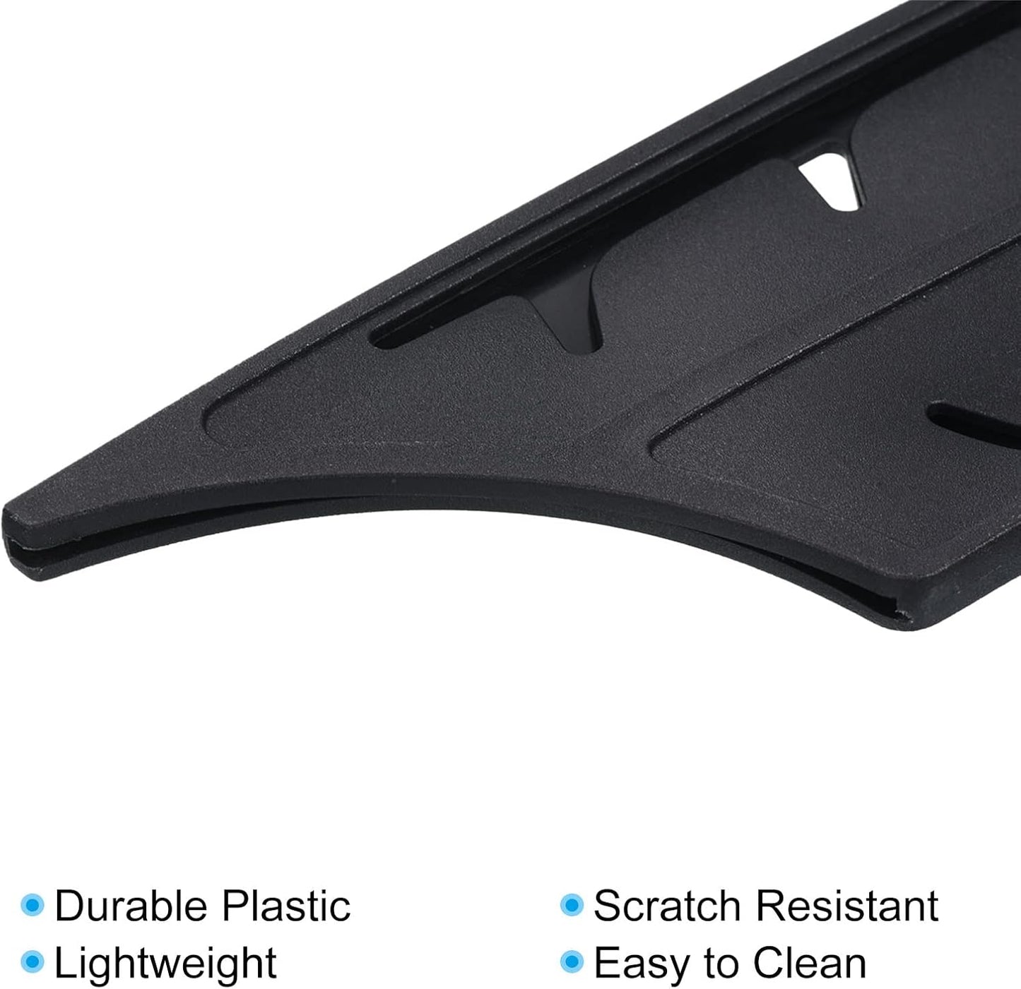 Plastic Safety Knife Cover Sleeves for 7" Nakiri Knife, 2 Pack Knives Edge Guard Blade Protector Universal Knife Sheath for Kitchen, Black