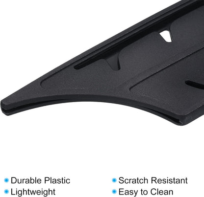 Plastic Safety Knife Cover Sleeves for 7" Nakiri Knife, 2 Pack Knives Edge Guard Blade Protector Universal Knife Sheath for Kitchen, Black