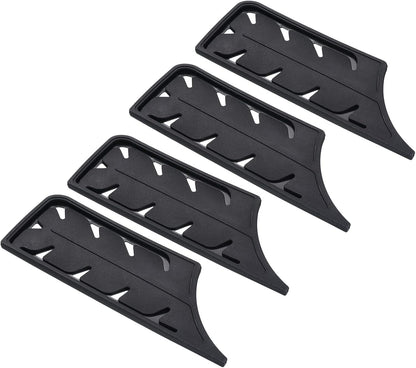 Plastic Safety Knife Cover Sleeves for 7" Nakiri Knife, 2 Pack Knives Edge Guard Blade Protector Universal Knife Sheath for Kitchen, Black