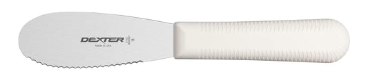 S173SCPCP 3½" Sandwich Spreader Knife | SANI-Safe Series | Non-Slip Polypropylene Handle | High Carbon Steel Blade | Dishwasher Safe | White