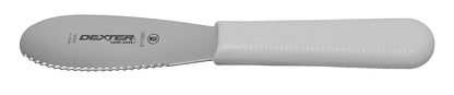 S173SCPCP 3½" Sandwich Spreader Knife | SANI-Safe Series | Non-Slip Polypropylene Handle | High Carbon Steel Blade | Dishwasher Safe | White