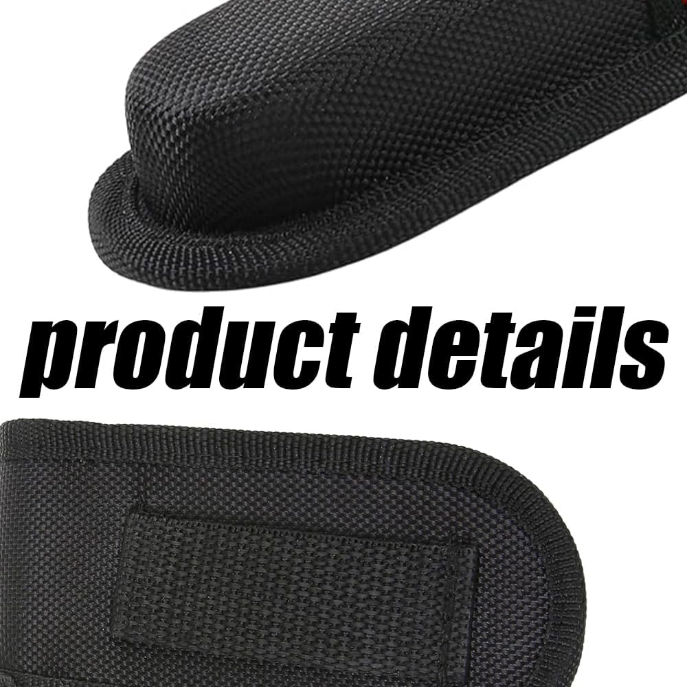 2Pcs Nylon Pocket Knife Sheath, Folding Knife Belt Sheath with Belt Loop, 4.3 Inch Multitool Case, Black
