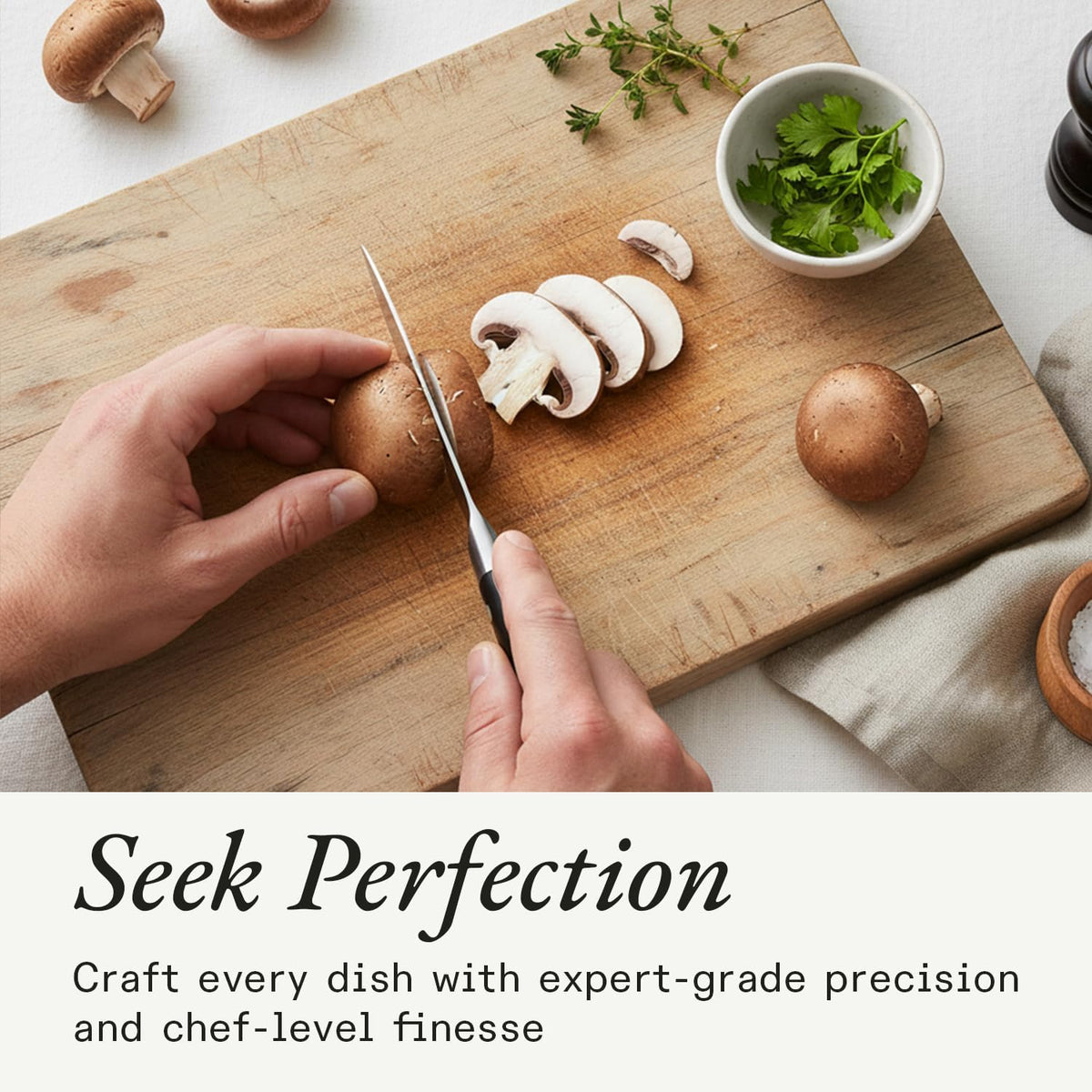Cookware - 3.8" Paring Knife - Crafted in France - Full Tang With Truffle Black Handle