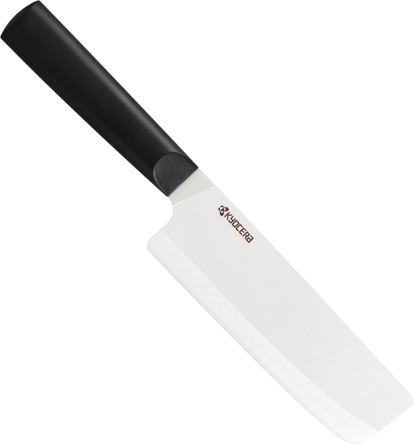 INNOVATIONwhite 6" Ceramic Nakiri Knife - White Z212 Blade with Non-Slip Black Handle