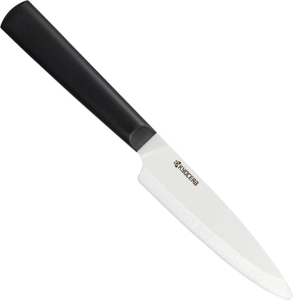 INNOVATIONwhite 6" Ceramic Nakiri Knife - White Z212 Blade with Non-Slip Black Handle