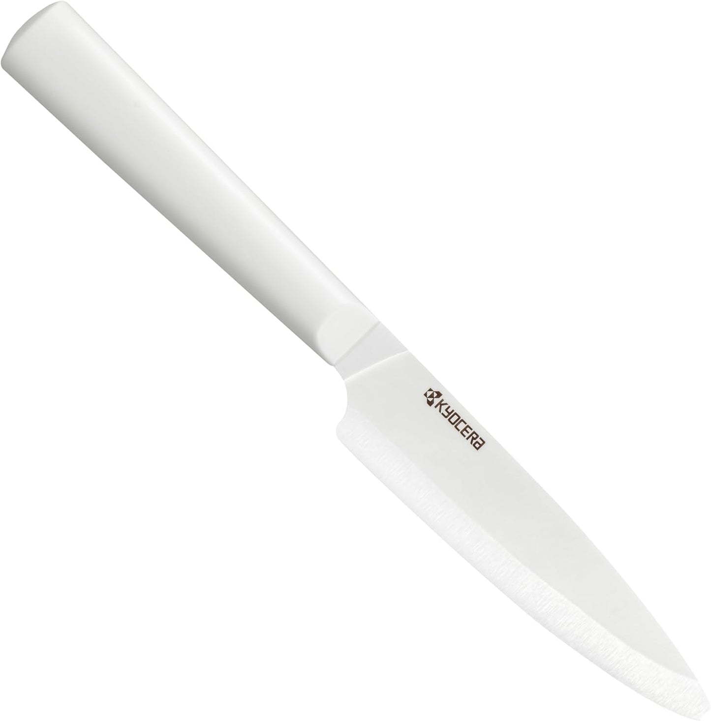 INNOVATIONwhite 6" Ceramic Nakiri Knife - White Z212 Blade with Non-Slip Black Handle