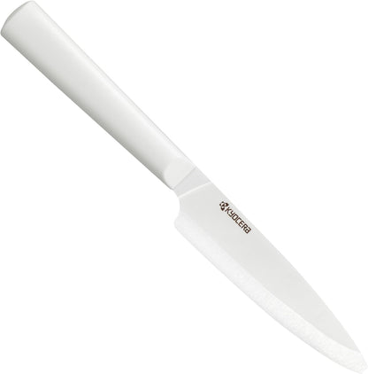 INNOVATIONwhite 6" Ceramic Nakiri Knife - White Z212 Blade with Non-Slip Black Handle