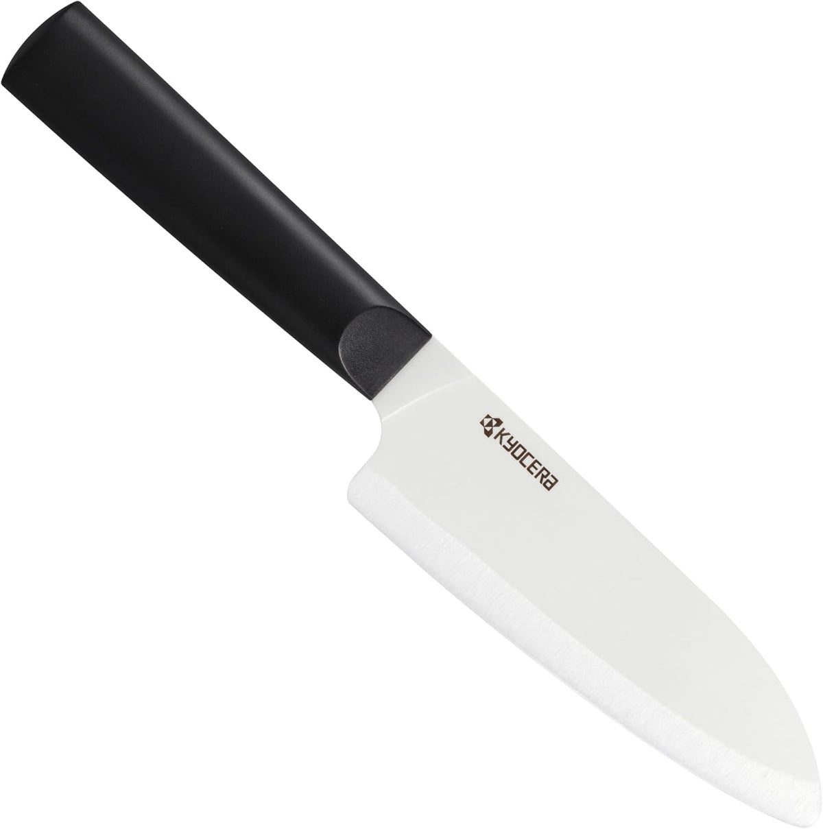 INNOVATIONwhite 6" Ceramic Nakiri Knife - White Z212 Blade with Non-Slip Black Handle