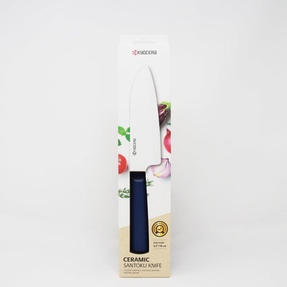 INNOVATIONwhite 6" Ceramic Nakiri Knife - White Z212 Blade with Non-Slip Black Handle