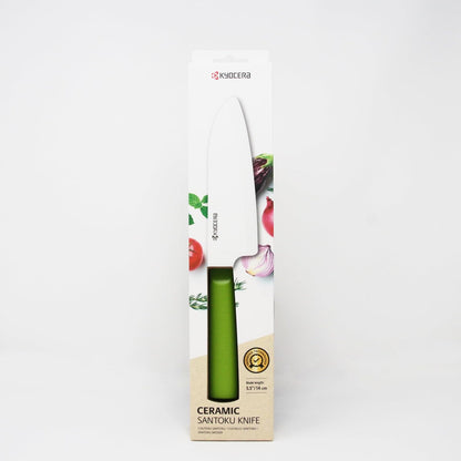 INNOVATIONwhite 6" Ceramic Nakiri Knife - White Z212 Blade with Non-Slip Black Handle
