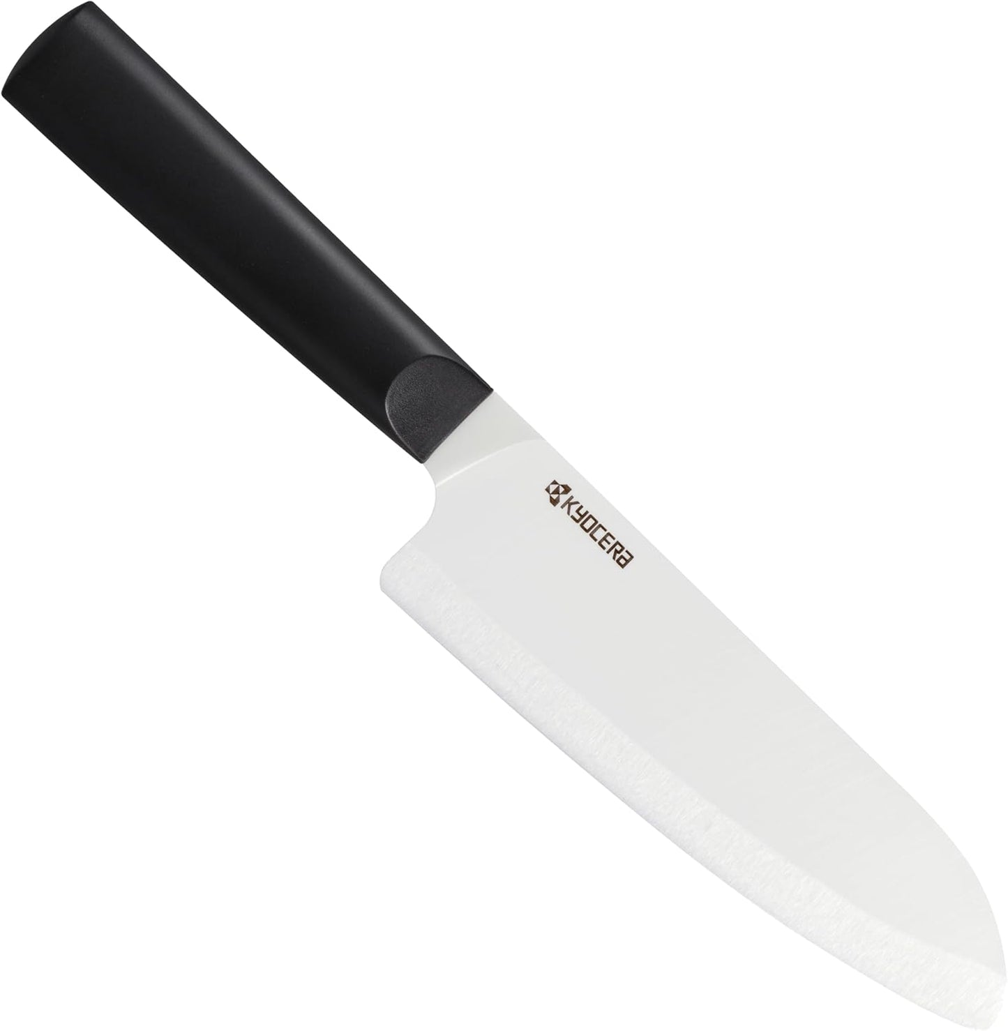INNOVATIONwhite 6" Ceramic Nakiri Knife - White Z212 Blade with Non-Slip Black Handle