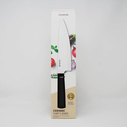 INNOVATIONwhite 6" Ceramic Nakiri Knife - White Z212 Blade with Non-Slip Black Handle