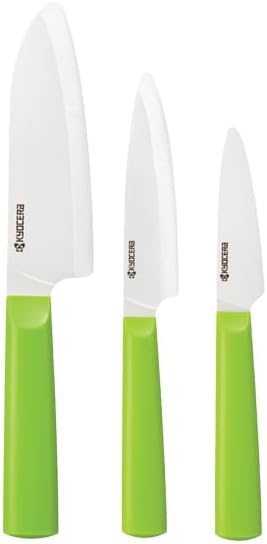 INNOVATIONwhite 6" Ceramic Nakiri Knife - White Z212 Blade with Non-Slip Black Handle