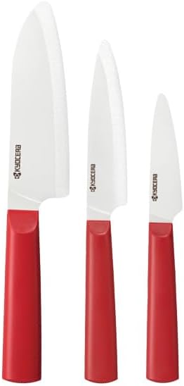 INNOVATIONwhite 6" Ceramic Nakiri Knife - White Z212 Blade with Non-Slip Black Handle