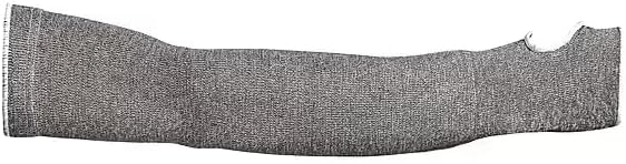 Cut-Resistant Sleeve, Cooling, ANSI/ISEA Cut Level A2, Seamless Knit, Thumbhole, 22 in L, Gray, L, Mfr: KTAG1T22T-L-A