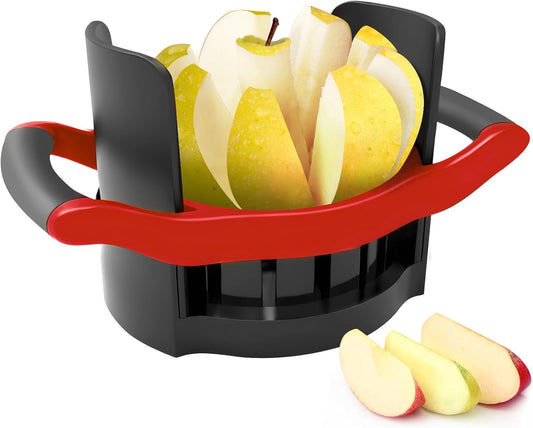 5.12 Inch Large Apple Slicer, Cut 8 Slices All the Way Through, HEAVY - DUTY Stainless Steel Apple Corer & Slicer for Fruits & Vegetables - Dishwasher Safe
