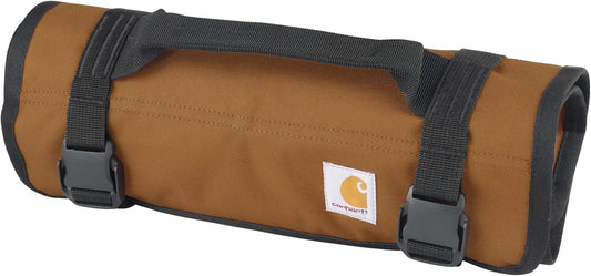 Utility Roll Organizer, Durable, Water-Resistant Tool Roll, Brown, 16 Pocket