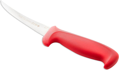 5600 Series 6 in Curved Semi-Stiff Boning Knife with Red Handle
