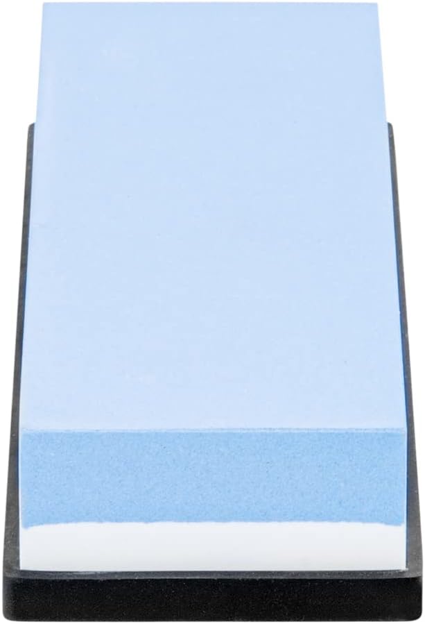 Sensei 7.1 x 2.3 x 1.1 Inch Kitchen Knife Whetstone 1 Durable Knife Sharpening Base - Silicone Holder 1000/6000 Grit Corundum Sharpening Stone For Kitchen Knives For Any Blade
