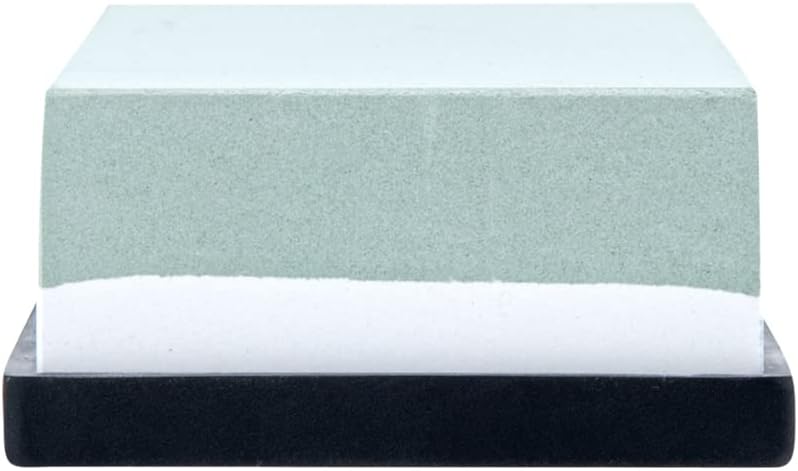 Sensei 7.1 x 2.3 x 1.1 Inch Kitchen Knife Whetstone 1 Durable Knife Sharpening Base - Silicone Holder 1000/6000 Grit Corundum Sharpening Stone For Kitchen Knives For Any Blade