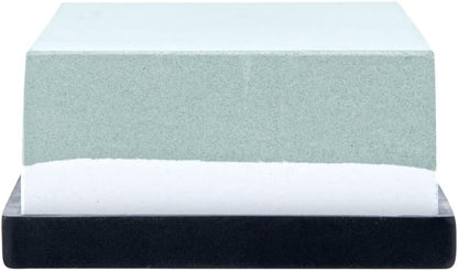Sensei 7.1 x 2.3 x 1.1 Inch Kitchen Knife Whetstone 1 Durable Knife Sharpening Base - Silicone Holder 1000/6000 Grit Corundum Sharpening Stone For Kitchen Knives For Any Blade