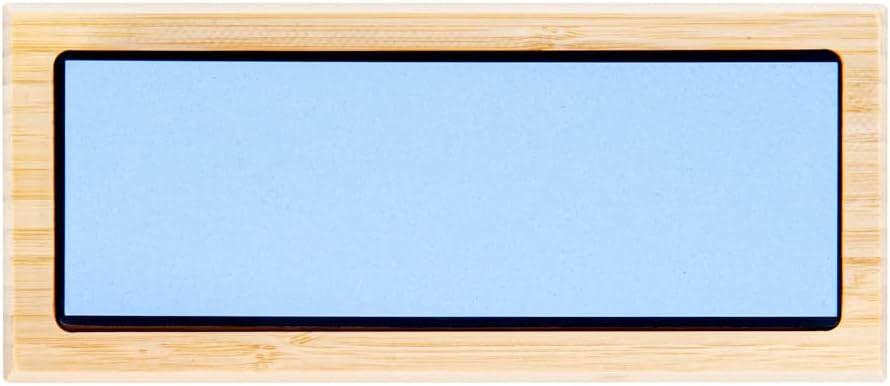 Sensei 7.1 x 2.3 x 1.1 Inch Kitchen Knife Whetstone 1 Durable Knife Sharpening Base - Silicone Holder 1000/6000 Grit Corundum Sharpening Stone For Kitchen Knives For Any Blade
