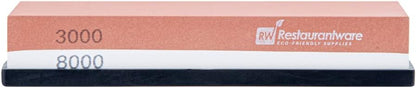 Sensei 7.1 x 2.3 x 1.1 Inch Kitchen Knife Whetstone 1 Durable Knife Sharpening Base - Silicone Holder 1000/6000 Grit Corundum Sharpening Stone For Kitchen Knives For Any Blade