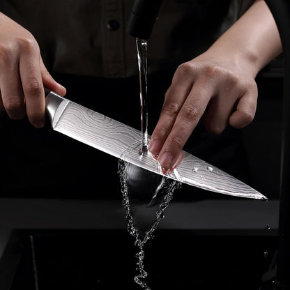 Chef Knife, 8 Inch High Carbon Stainless Steel Sharp Kitchen Knife with Ergonomic Handle, Gift Box for Family & Restaurant