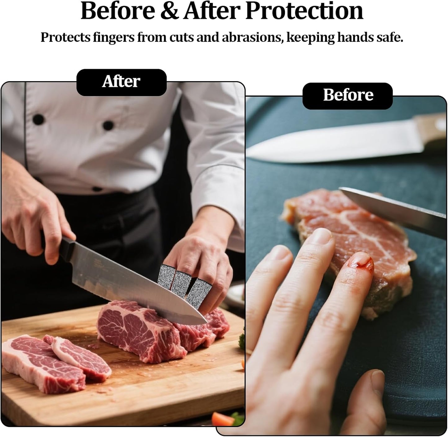 20 PCS Cut Resistant Finger Cots, Reusable Finger Guards, Durable Non Slip Thumb Protector Sleeve, Breathable Fingertip Covers for Kitchen, Work, Sculpture