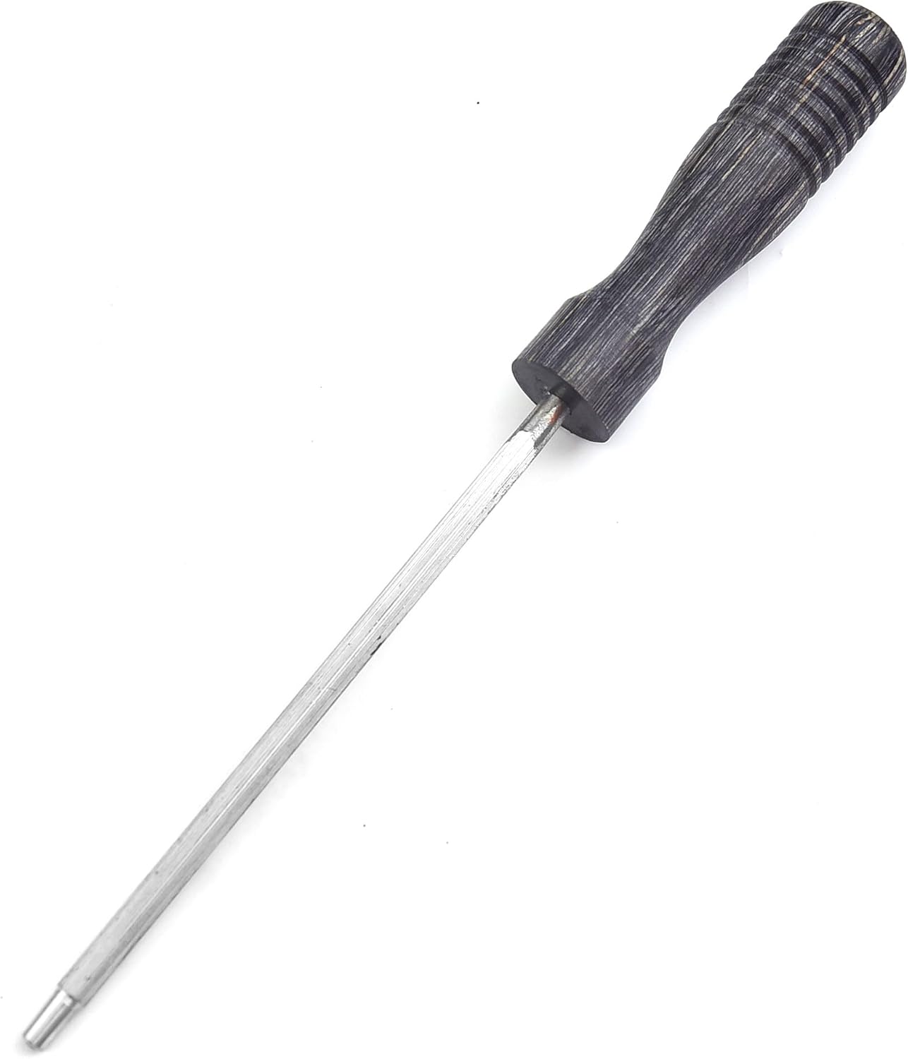 12-Inch Knife Sharpening Rod –Super Fine Honing Steel with Dark Brown Ergonomic Handle – Blade Maintenance Tool for Kitchen, Hunting, and Chef Knives – Durable, Compact & Easy to Clean Knife Sharpener