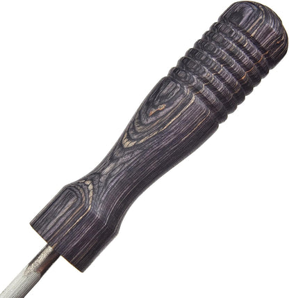 12-Inch Knife Sharpening Rod –Super Fine Honing Steel with Dark Brown Ergonomic Handle – Blade Maintenance Tool for Kitchen, Hunting, and Chef Knives – Durable, Compact & Easy to Clean Knife Sharpener