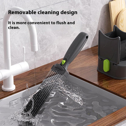 Fresh Meat Slicer, 17 IN 1 Manual Meat Cutter For Slicing Shredding | Thickness Adjustable 2 or 4 mm, Easy Clean & Store Stainless Steel Cleaver, Perfect for Fresh Boneless Meats Beef Pork Salmon