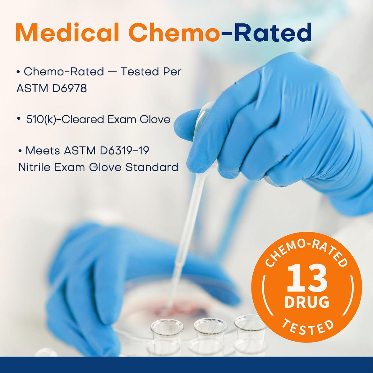 Medical Soft Max Nitrile Exam Gloves Powder-Free Disposable 100 Ct