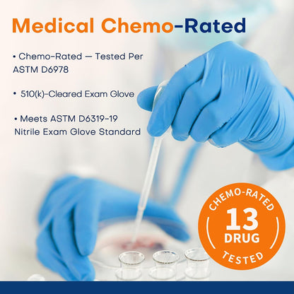 Medical Soft Max Nitrile Exam Gloves Powder-Free Disposable 100 Ct