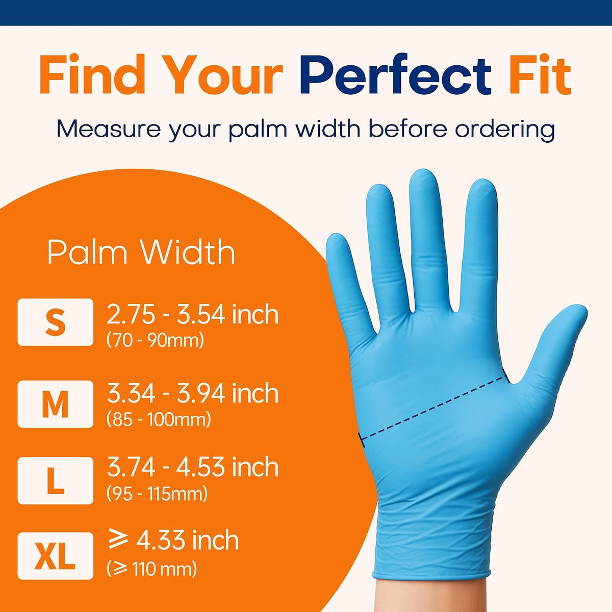 Medical Soft Max Nitrile Exam Gloves Powder-Free Disposable 100 Ct